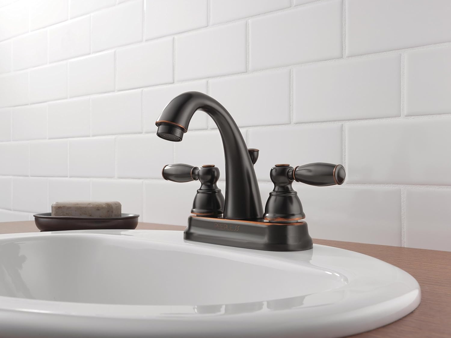 Peerless CO P299696LF-OB ORB 2Hand Lav Bathroom Faucet, Oil Rubbed Bronze