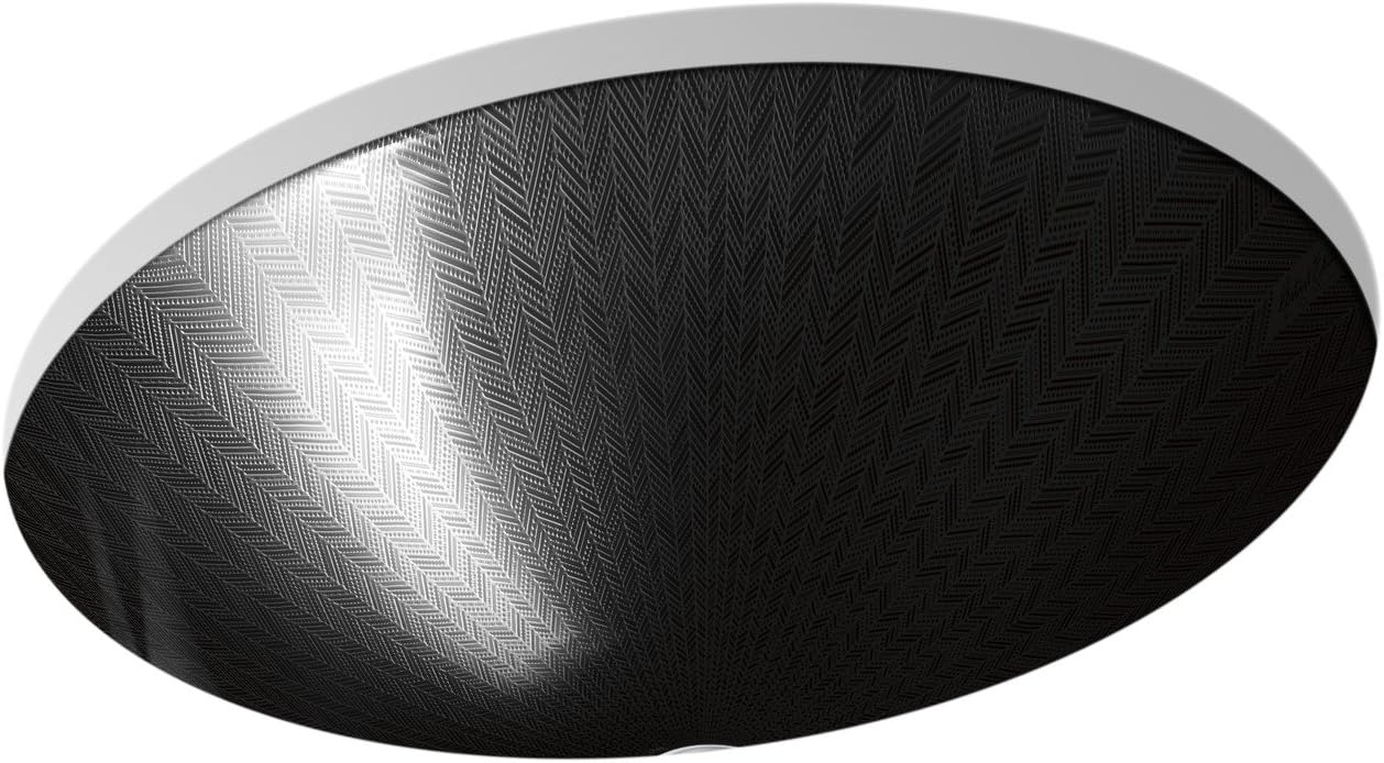 KOHLER K-14218-HD2-7 Sartorial Herringbone Caxton, ARTIST EDITIONS Oval Under Mount Bathroom Sink, Herringbone - French Paisley