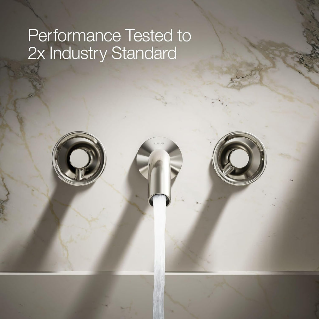 KOHLER Components Wall-Mount Bathroom Sink Faucet Industrial Handle Trim