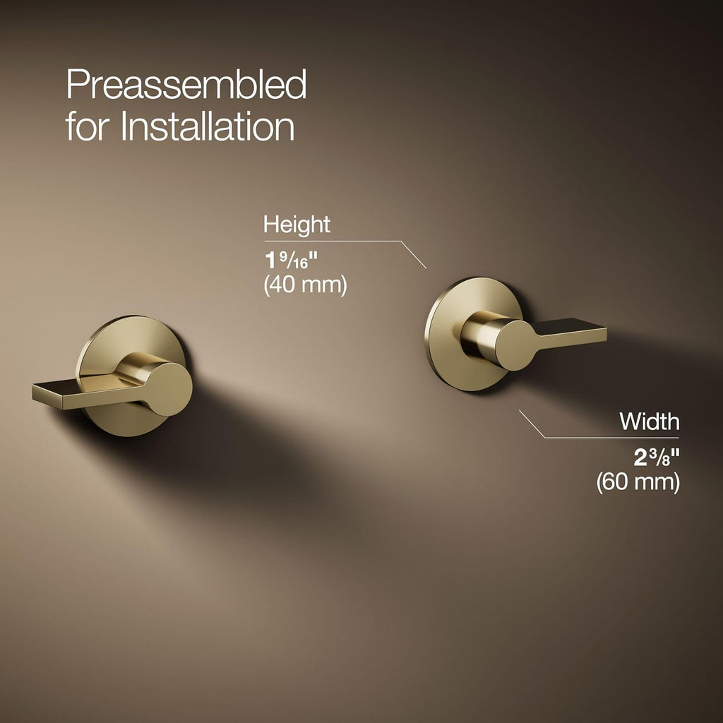 KOHLER Components Wall-Mount Bathroom Sink Faucet Lever Handle Trim