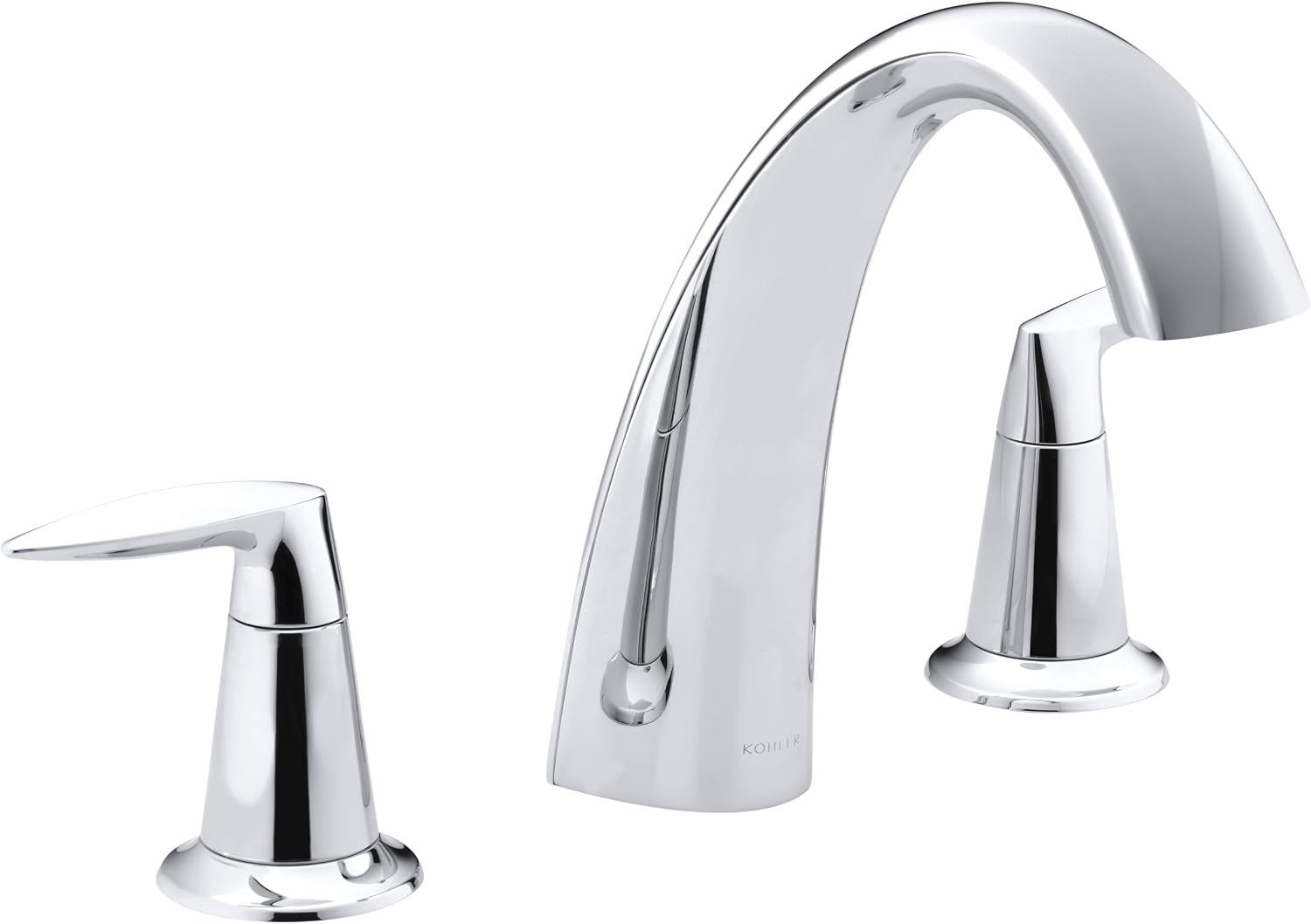 Kohler T45115-4-CP Alteo Deck-Mount Bath Faucet Trim, Polished Chrome, Modern Tub Filler, Easy Install, Corrosion Resistant