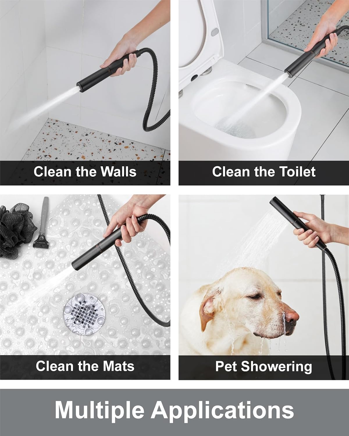 Aolemi Shower Faucet Set, High Pressure Shower System with 2-in-1 Handheld Sprayer, Wall Mount Fixture Combo with Rough-in Valve, 16 Inch Shower Head, Oil Rubbed Bronze