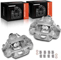 A-Premium Disc Brake Caliper Assembly with Bracket Compatible with Select Ford and Lincoln Models - Explorer 2011-2019, Taurus 2013-2019, Flex/MKT 2010-2014 - Rear Driver and Passenger, 2-PC Set