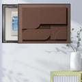 Kitchen Breaker Box Cover for Decorative Wall, Art Tan Electrical Panel Cover for Hide Meter Box/Junction Box, Decorative Fuse Box Cover Horizontal(E,60x45cm(23 5/8x17 3/4in))