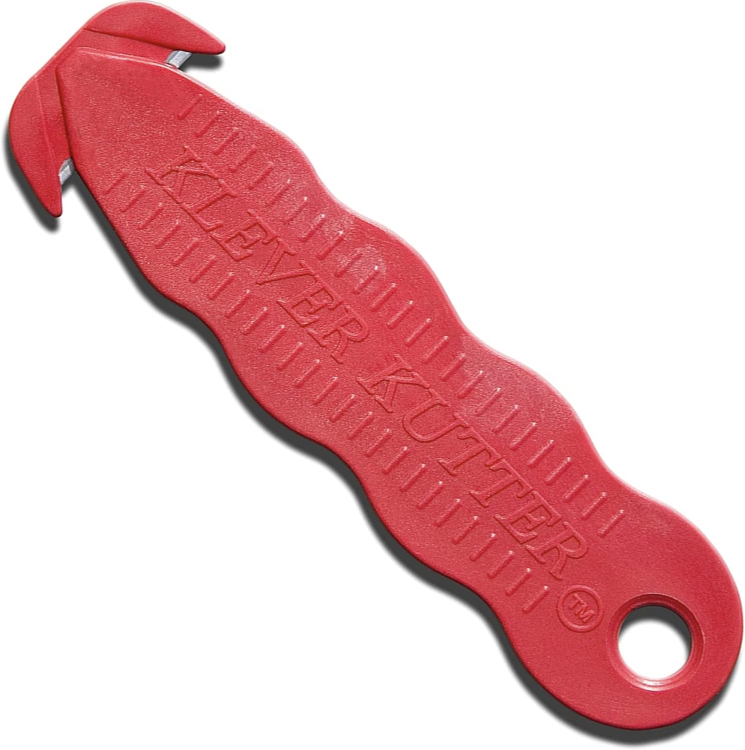 100 Safety Box Cutter Klever Kutter Utility Knife With Carbon Steel Blade - Safety Package Opener Tool Box Cutter Safex - Utility Knife Cardboard Value Pack (100, Red)