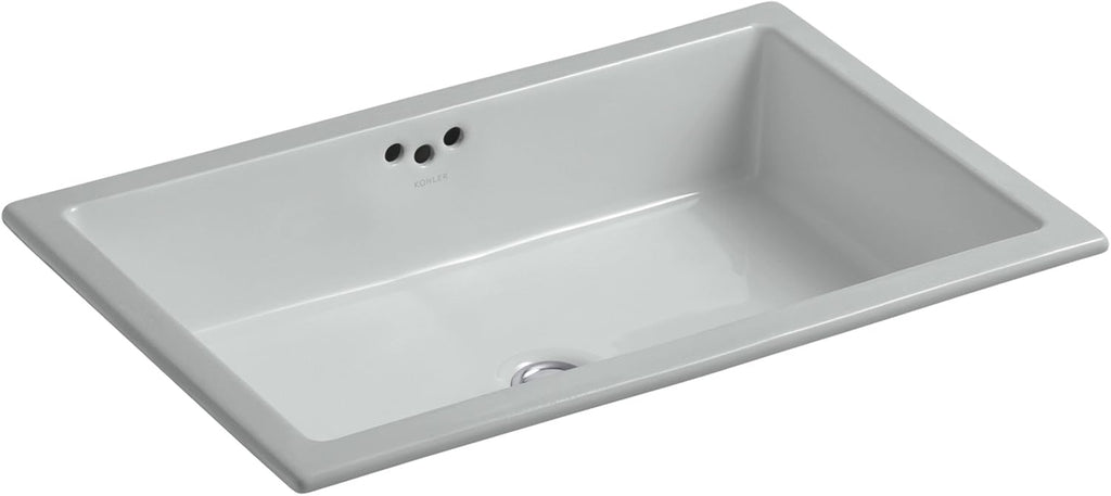 KOHLER K-2297-95 Kathryn 23-7/8' x 15-5/8' Undermount Bathroom Sink, Ice Grey