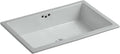 KOHLER K-2297-95 Kathryn 23-7/8' x 15-5/8' Undermount Bathroom Sink, Ice Grey