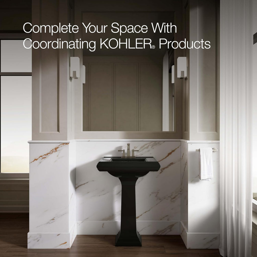 KOHLER Memoirs® pedestal/console table bathroom sink basin with 4' centerset faucet holes