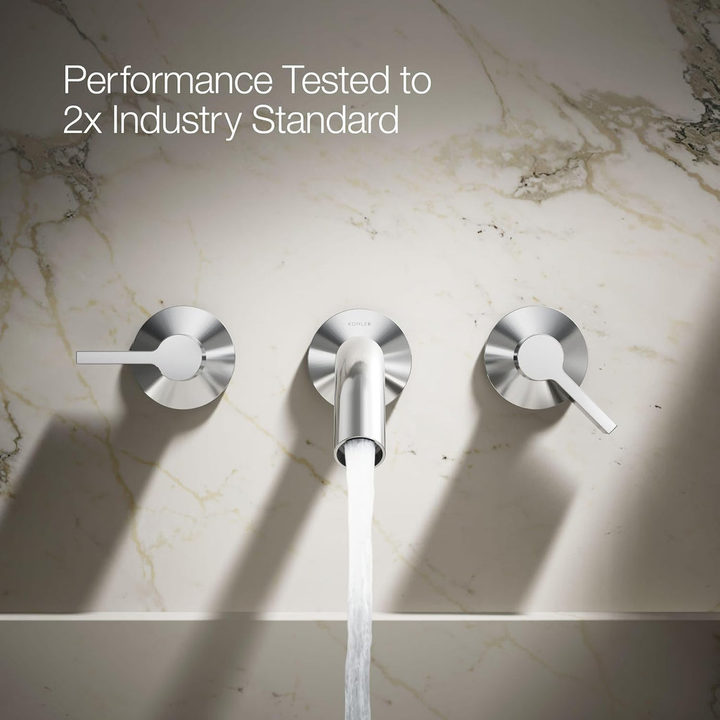 KOHLER Components Wall-mount Bathroom Sink Faucet Trim With Lever Handles