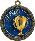 Express Medals 1 to 50 Packs 1st Place Gold Medal Trophy Award with Neck Ribbon D212-EG1