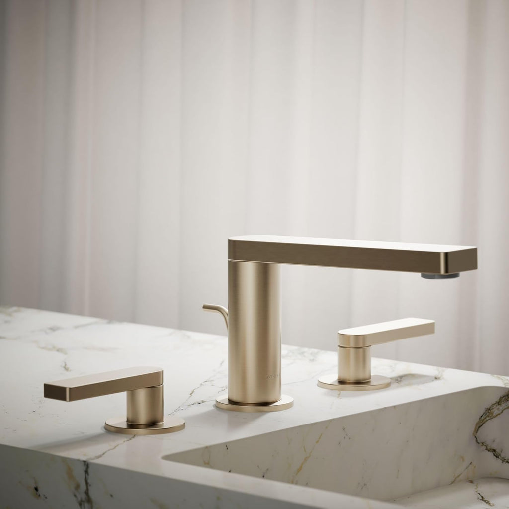 Kohler 73060-4-BV Composed® Widespread Bathroom Sink Faucet with Lever Handles, 1.2 gpm, Vibrant Brushed Bronze