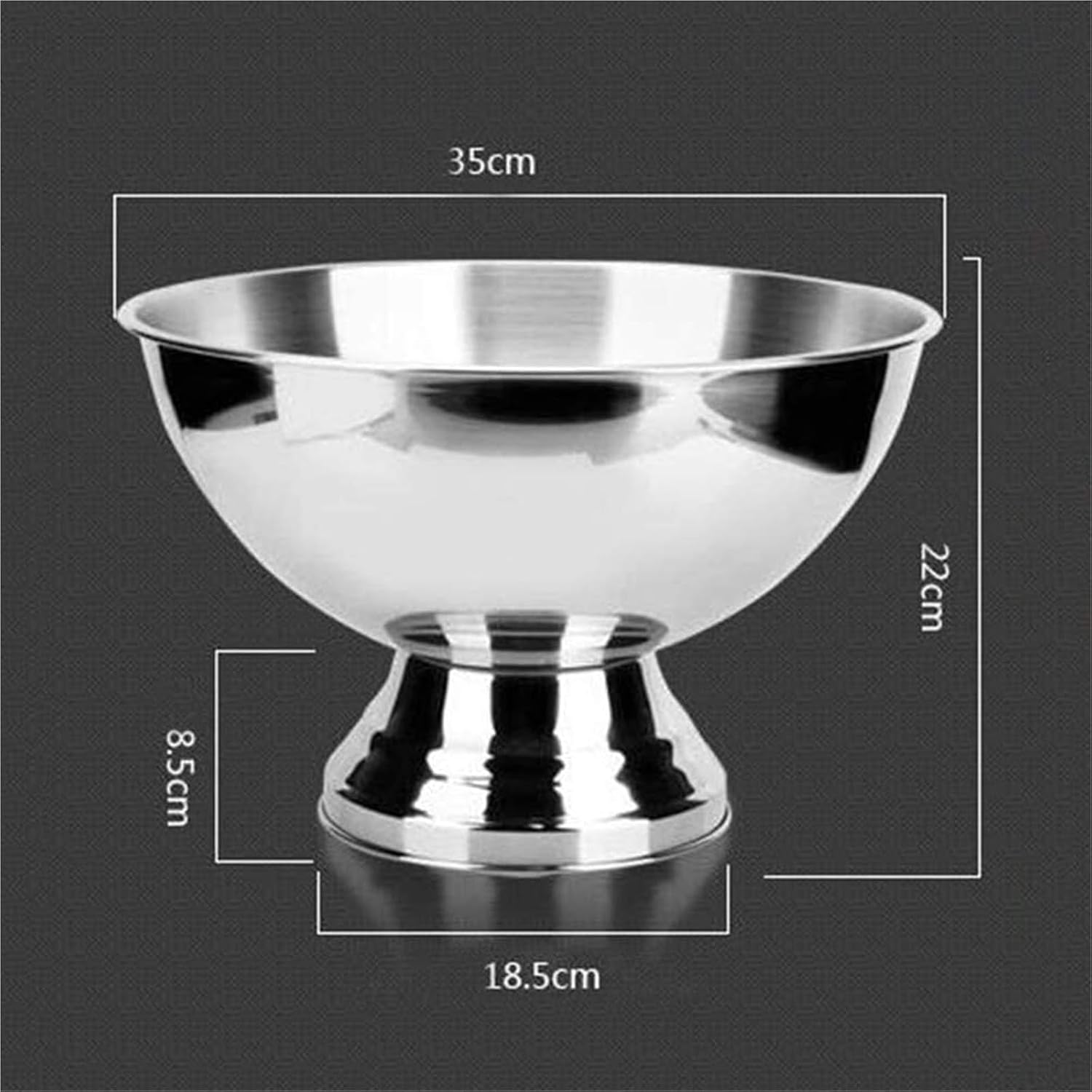 Ice Buckets for Parties, Luxurious Large Stainless Steel Champagne Bucket with Tall Stand