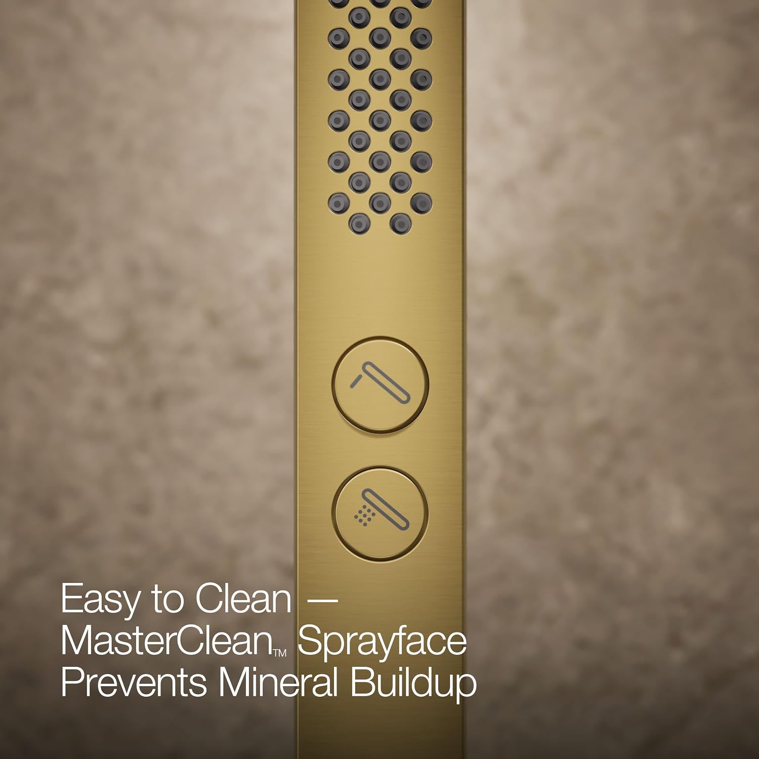 Kohler K-26273-G-2MB Honesty Shower Kit with Showerhead, Handshower, and Trim, 1.75 gpm, Vibrant Brushed Moderne Brass