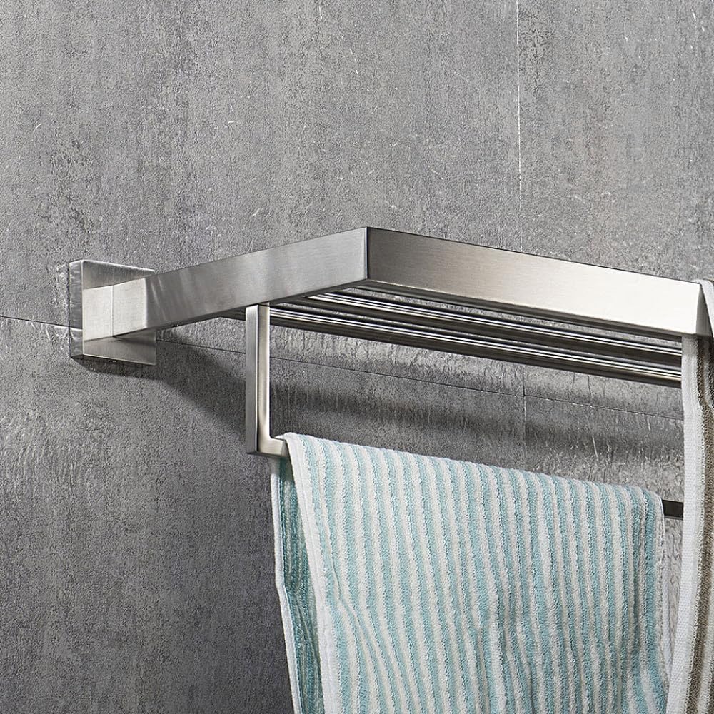 Stainless Steel Bathroom Accessories Brushed Nickel Towel Rack Toilet Paper Holder Towel Bar Hook Toilet Hardware,Towel Rack 50cm,
