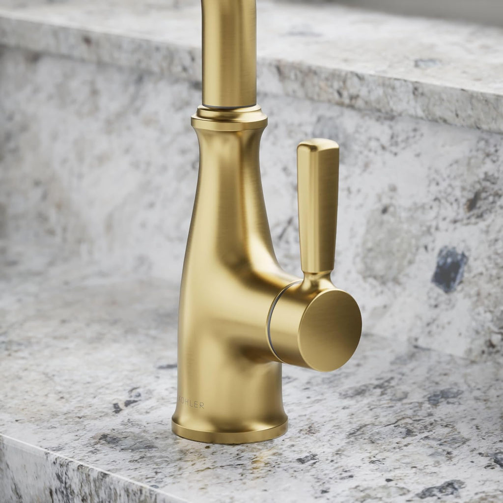 Kohler 26367-2MB Traditional Beverage Faucet, Vibrant Brushed Moderne Brass