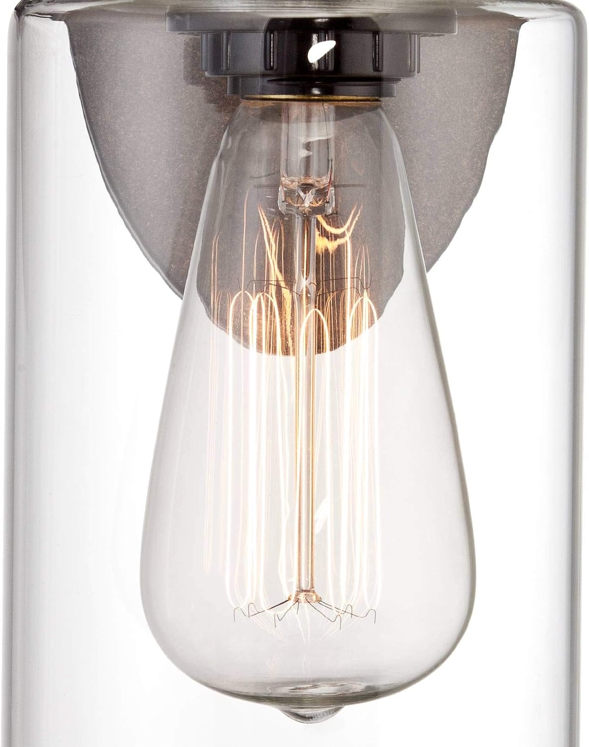 Franklin Iron Works Cloverly Rustic Farmhouse Industrial Wall Light Sconce LED Bronze Hardwired 11 3/4' High Fixture Clear Glass for Bedroom Bathroom Bedside Living Room Home Hallway Dining Kitchen