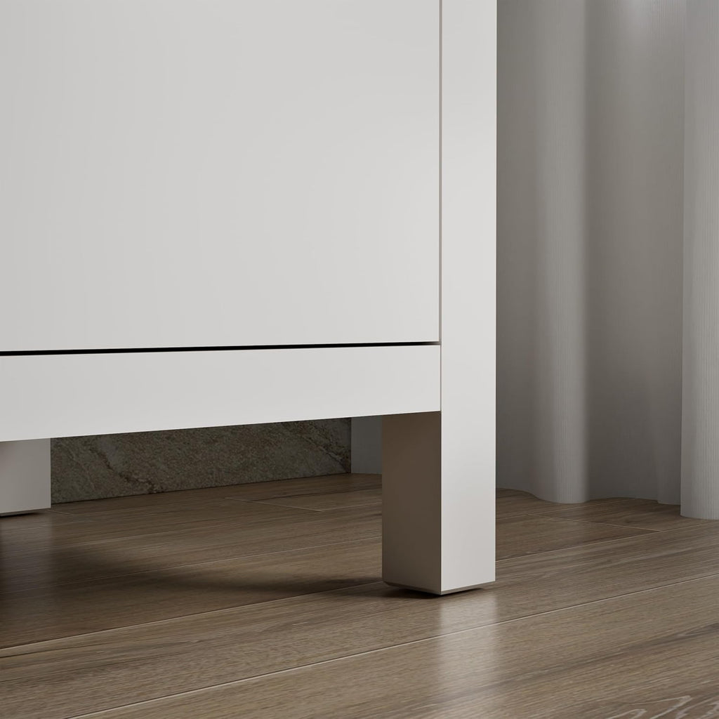 Kohler Kresla 36 Inch Bathroom Vanity Cabinet with White Single Sink and Quartz Top, Modern Bathroom Storage, White
