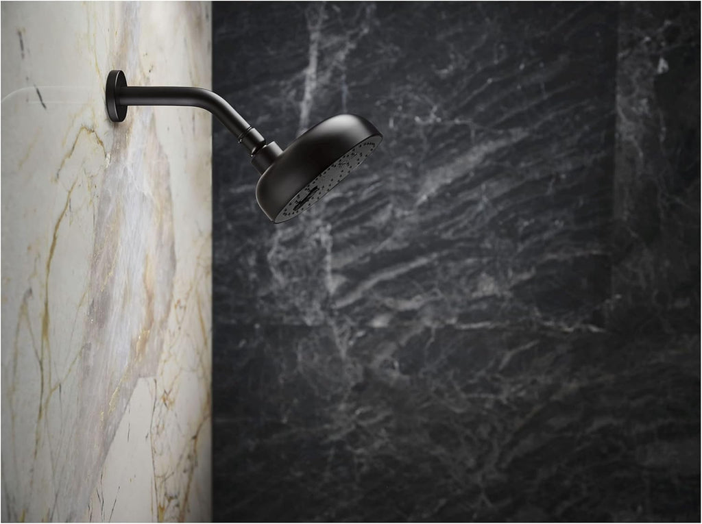 Kohler K-26318-AF Statement Shower Arm and Flange, Vibrant French Gold