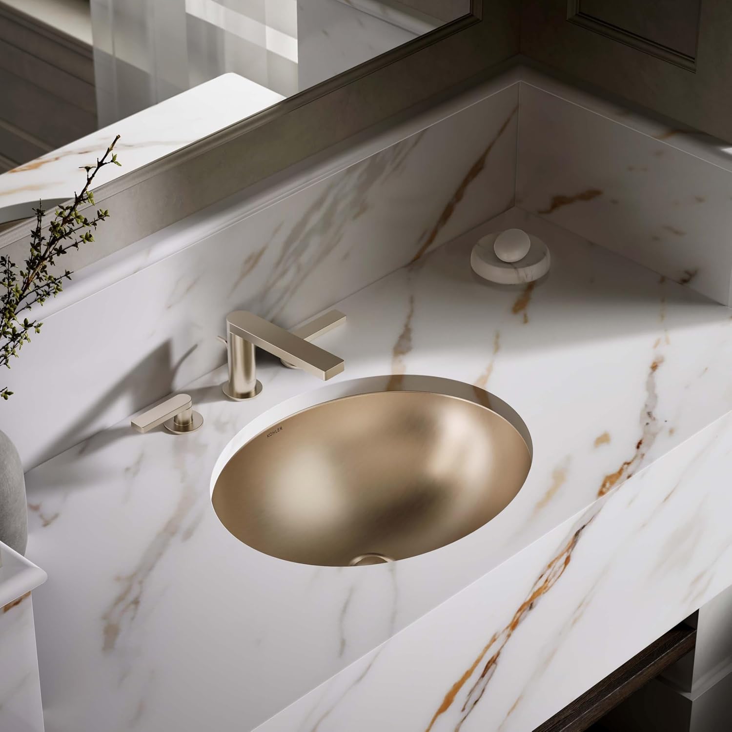 Bachata 20' Oval Drop-In/Undermount Bathroom Sink No Overflow