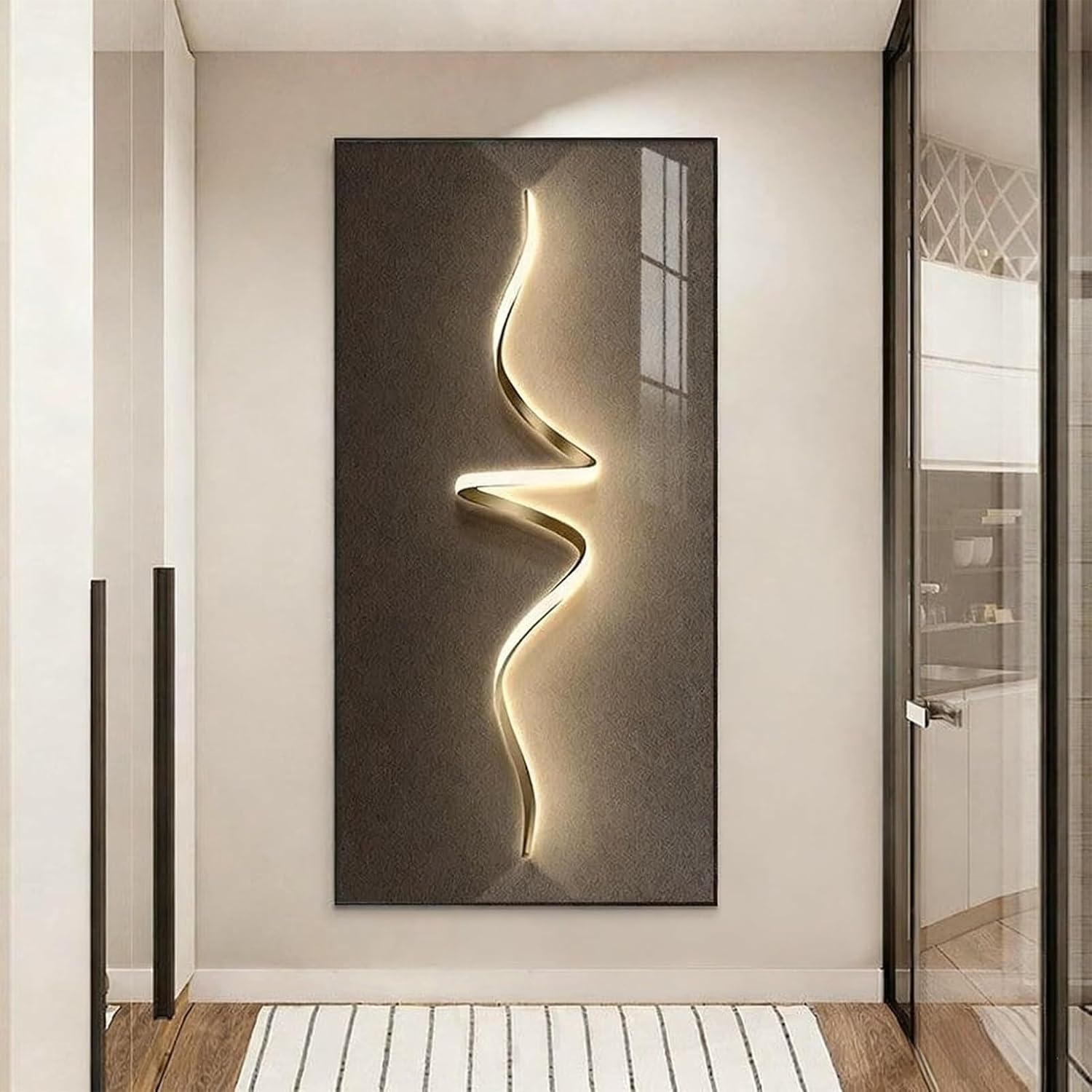 Decorative Breaker Box Cover Elegant Electrical Panel Fuse Box Cover Wall Decor 18 Patterns Available for Home Office Living Room(C,W17.7 x H35.4)