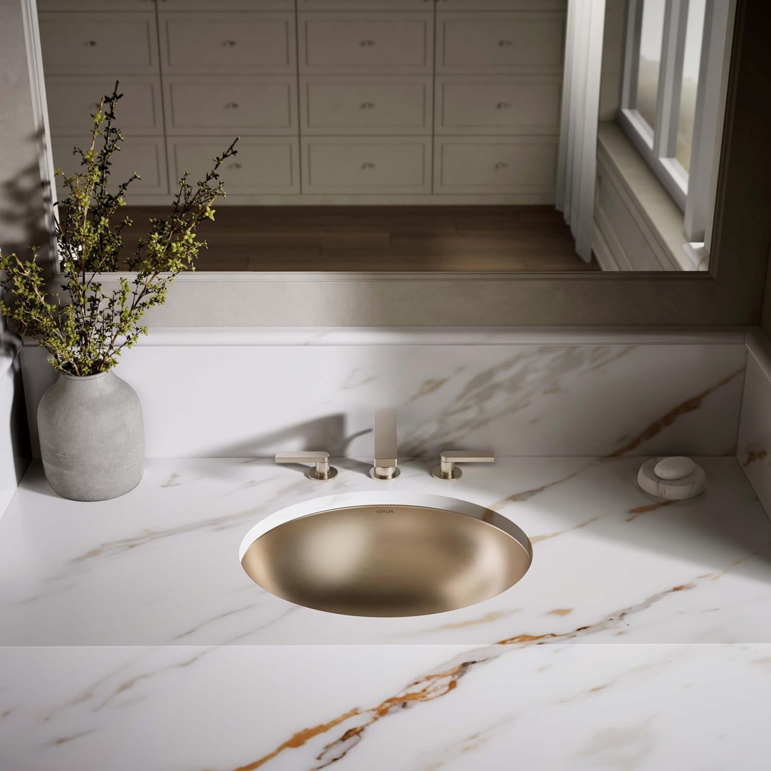 Bachata 20' Oval Drop-In/Undermount Bathroom Sink No Overflow