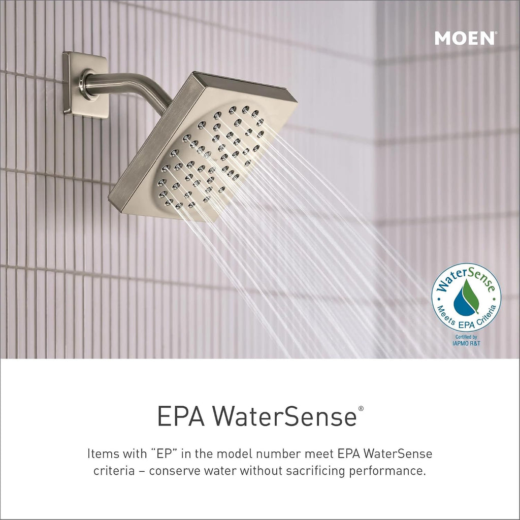 Moen Eva Brushed Nickel Posi-Temp Tub and Shower Trim Kit without Valve, T2133EPBN