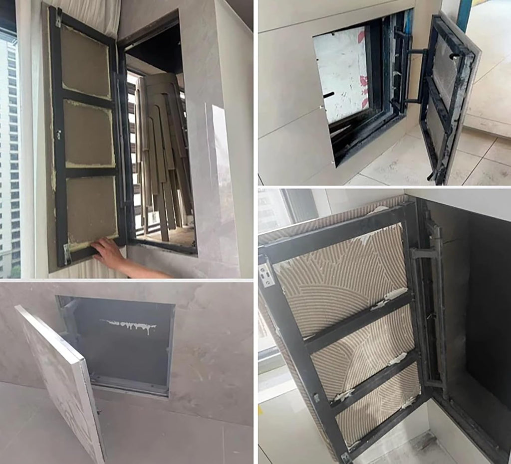Concealed Access Panel for Plumbing & Electrical - Steel Frame Drywall Inspection Hatch Cover 12x12, 14x14, 16x16 inches - Easy Installation, Durable & Secure Solution