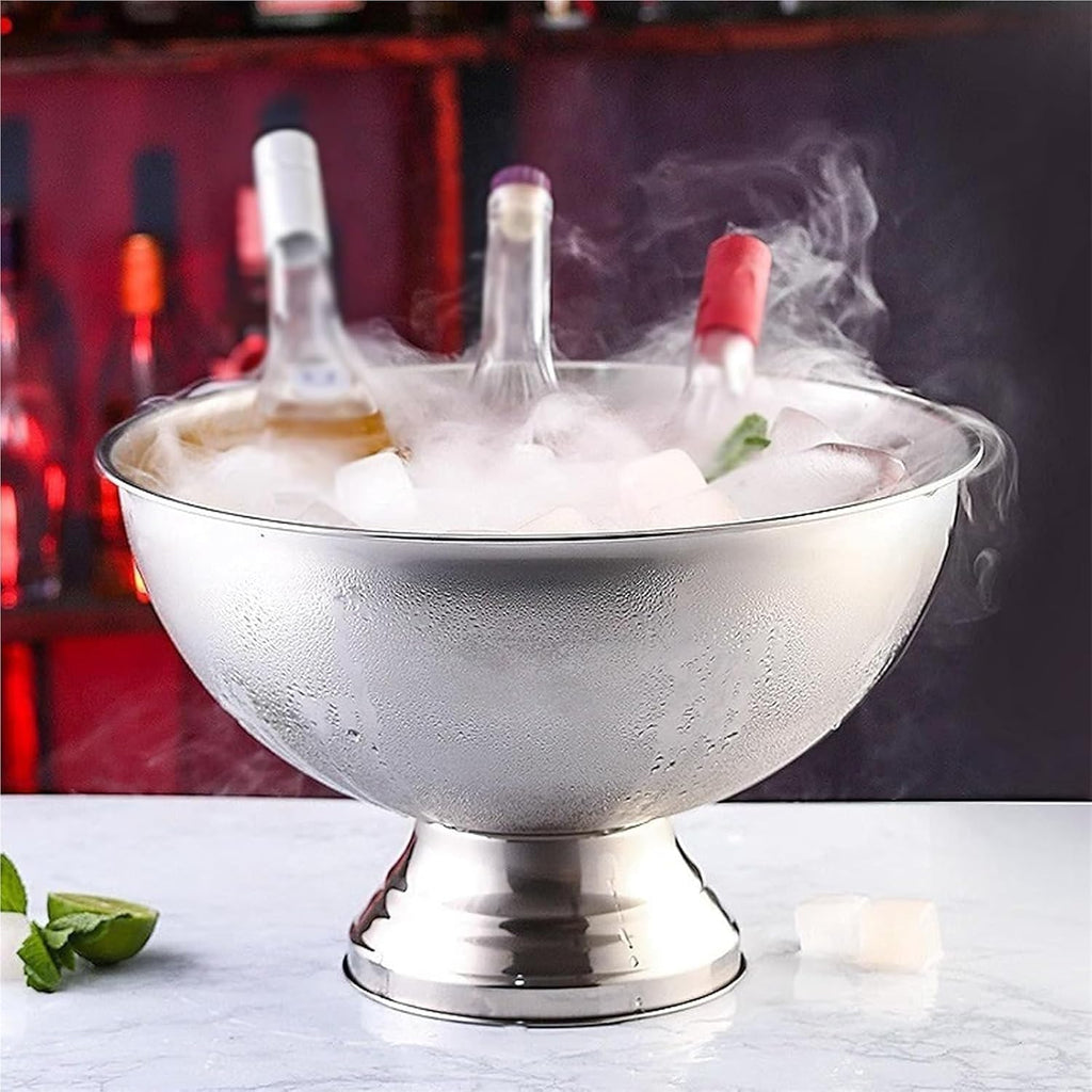 Ice Buckets for Parties, Beverage Tub/Ice Bucket Champagne Buckets for Business and Family Party(Gold)