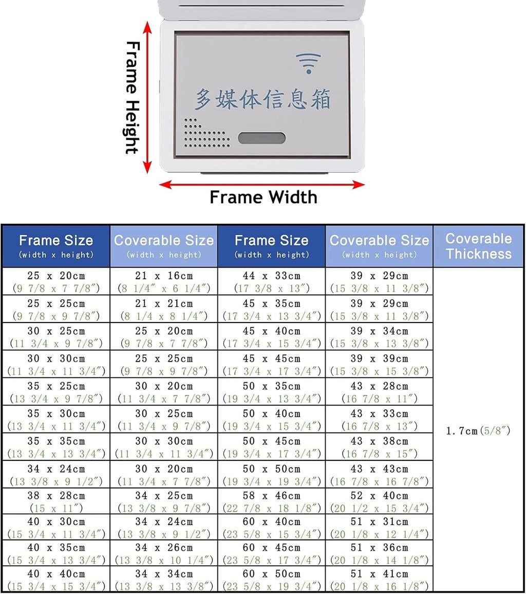 Electrical Panel Cover Ventilated fuse box cover white, Airflow Vent electrical panel cover, Wall Hanging breaker box cover for Office, Restaurant, Farmhouse decor(Style2,WXH-60 x 45CM-23.6x17.7')