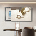 Decorative Hide Meter Electric Breaker Box Cover, Electrical Panel Cover, Wall Mounted Decorative Painting, for Home Entrance Hallway Bedroom(Beige 4,55 * 45cm/21.6 * 17.7in)