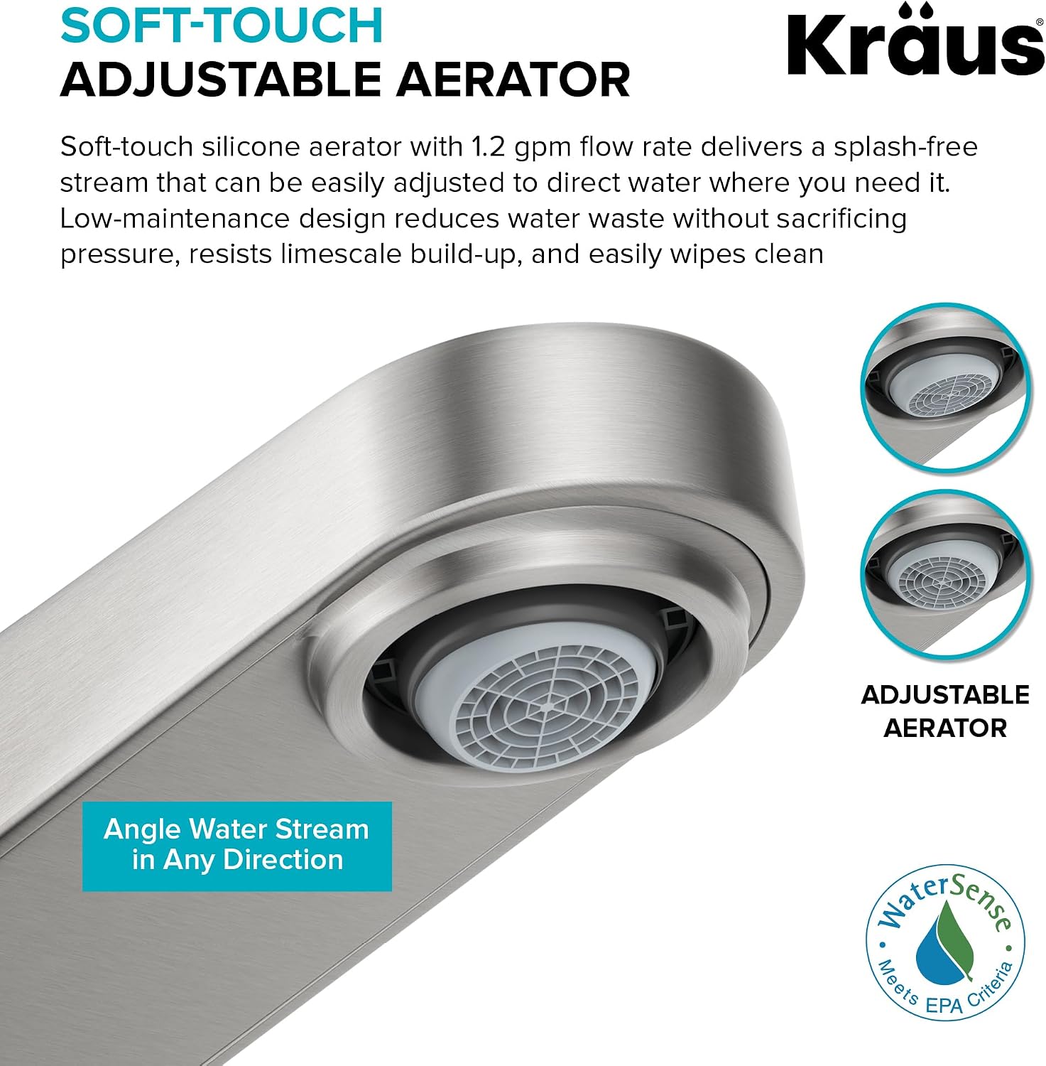 KRAUS Indy Bathroom Faucet for Vessel Sink in Spot-Free Brushed Nickel with Single Handle, Pop Up Drain and Supply Lines, KVF-1410SFBN