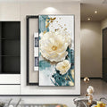 JHDXL Electric Meter Box Decorative Painting, Fuse Box Cover Cabinet, Crystal Porcelain Painting, Abstract Art Graphic Design, for Home Room Wall Decoration(Black1,140 * 70cm/55.12 * 27.6in)