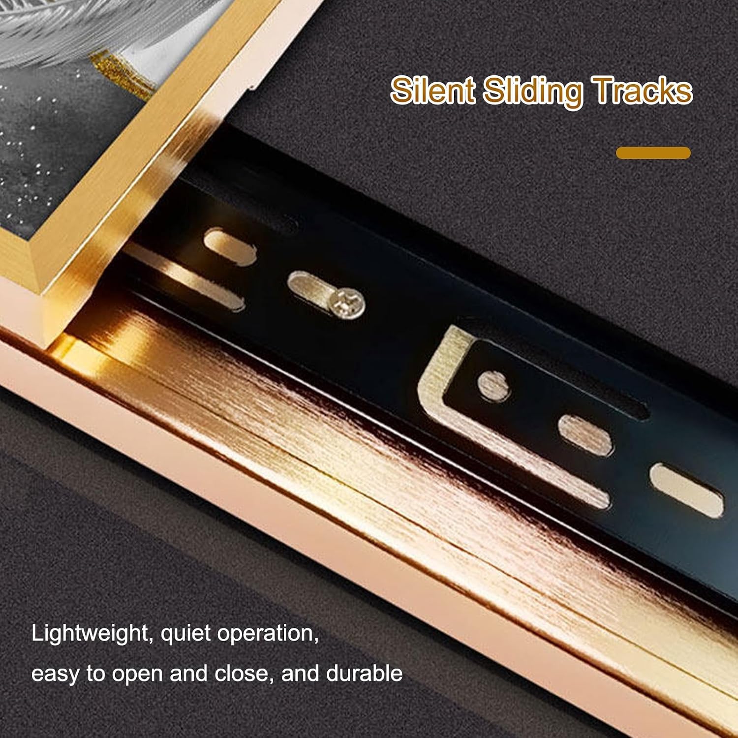 JHDXL Fuse Box Cover, Modern Meter Box Decorative Painting, Peacock Wall Fresco with Metal Picture Frame, for Living Room, Entrance Hall, Corridor(Gold1,50 * 100cm/19.7 * 39.4in)