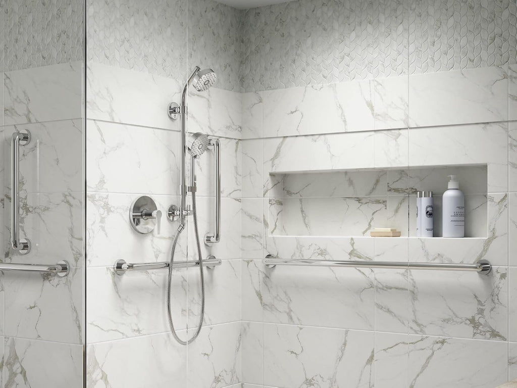 KOHLER 76471-Y-CP Awaken 1.75 GPM Retrofit Shower - Includes Shower Head, Hand Shower, Slide Bar and Hose, Polished Chrome