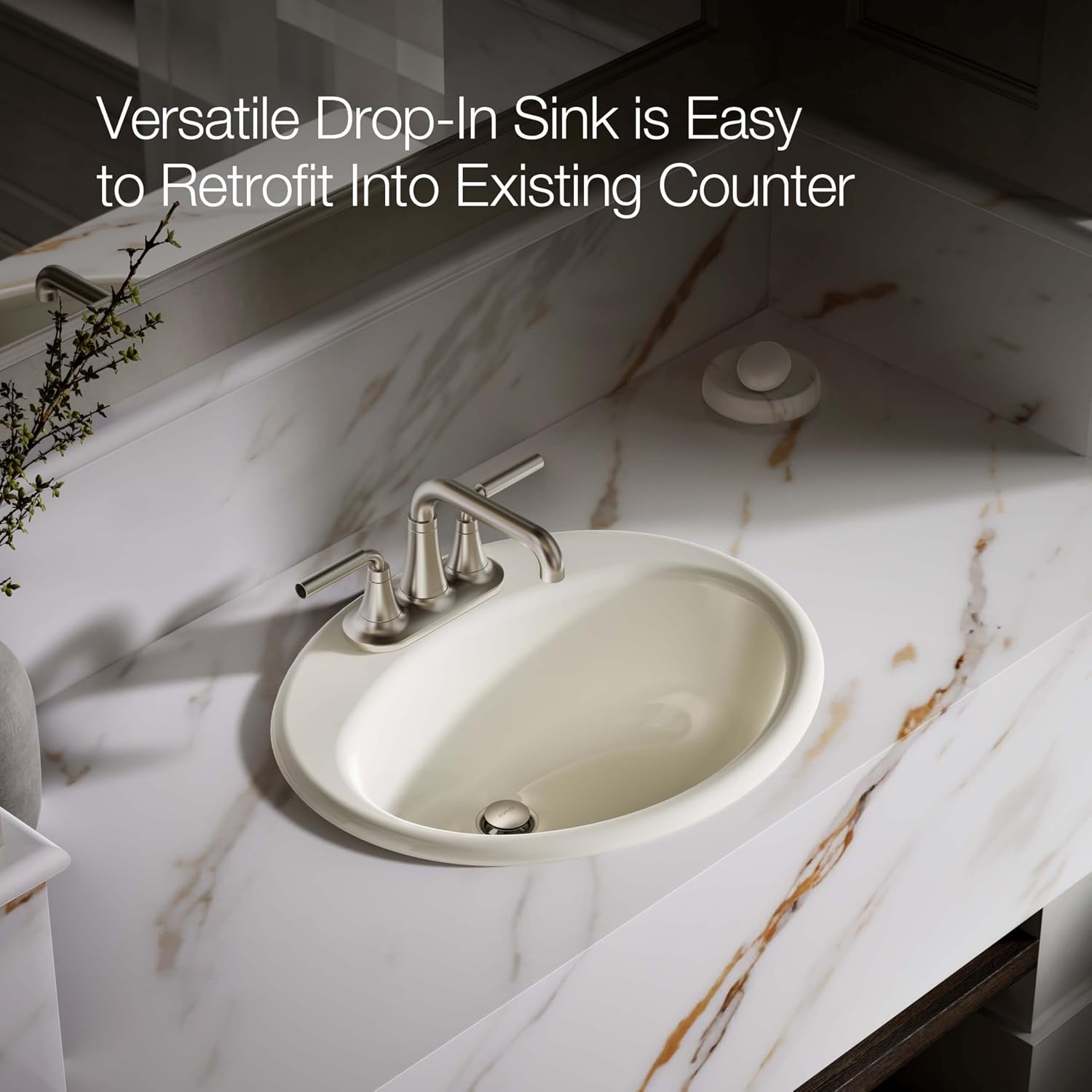 KOHLER Farmington 19X16 S-Rim Lav/4Cc