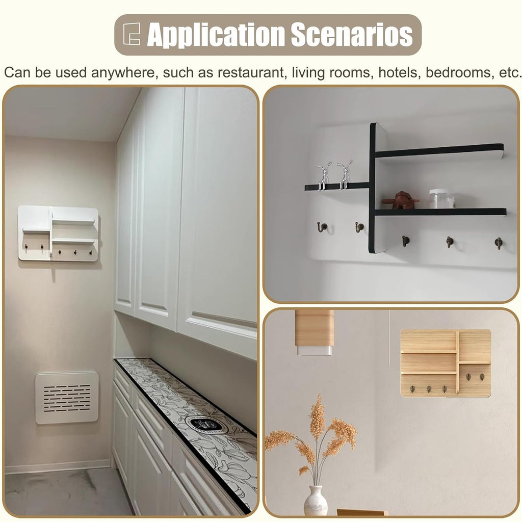 Wall Mounted Circuit Breaker Box Cover - Decorative Electrical Panel Cover for Meter Hiding, Fuse Box for Distribution Panels (Light Coffee, 50x70cm / 19.7x27.6in)
