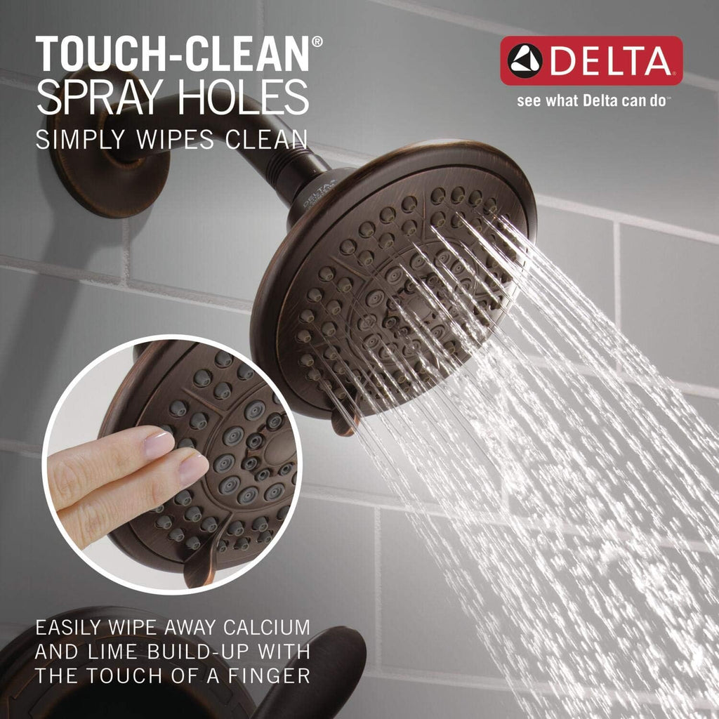 Delta Lahara 14 Series 5-Setting Shower Faucet Set, Oil Rubbed Bronze Shower Head and Handle Set, Valve Trim Kit, Venetian Bronze T14238-RB (Valve Not Included)