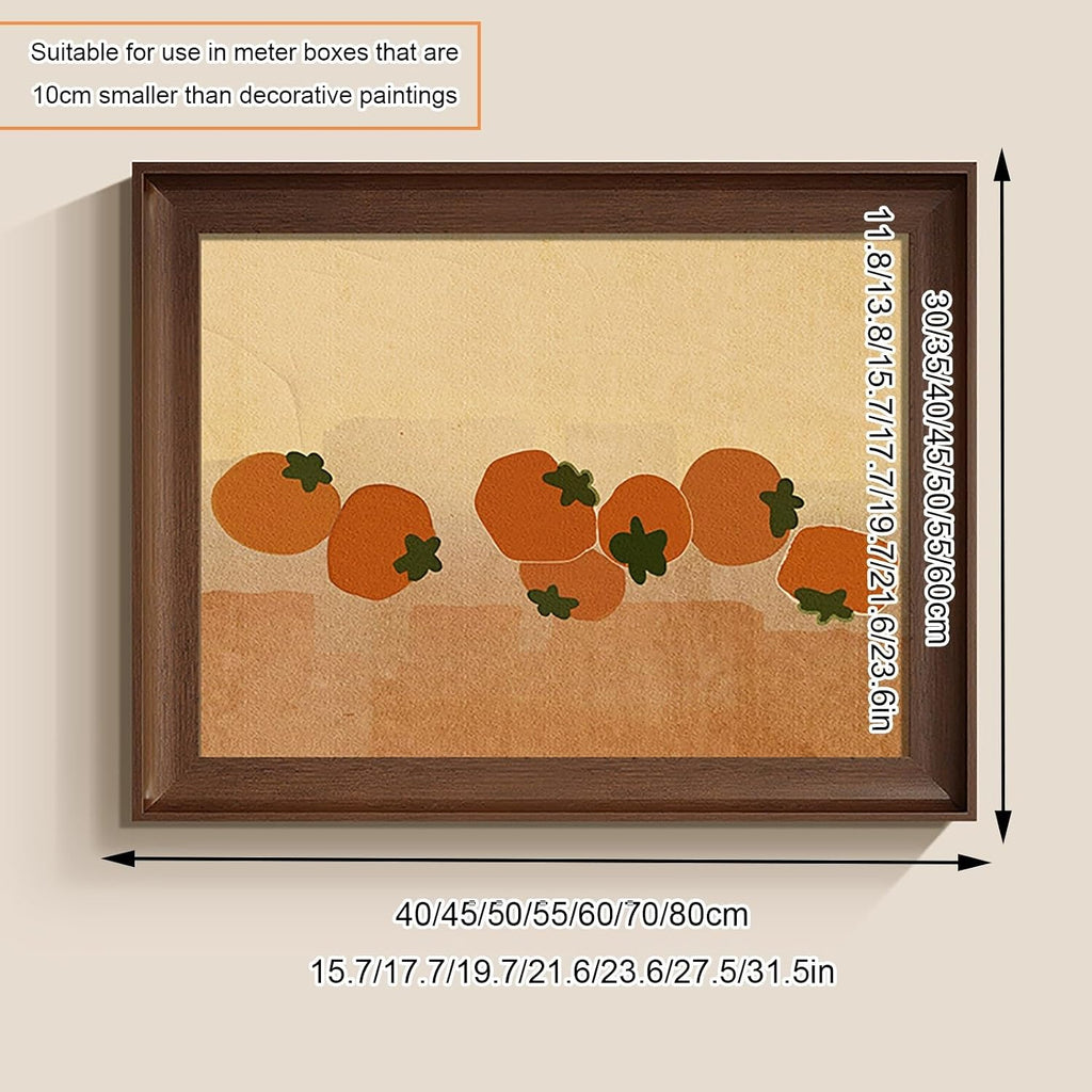 Modern Electric Meter Box Cover, Electrical Panel Cover, Wall Mounted Decorative Painting, Hydraulic Hide Design, for Living Room and Office(Brown 3,55 * 45cm/21.6 * 17.7)