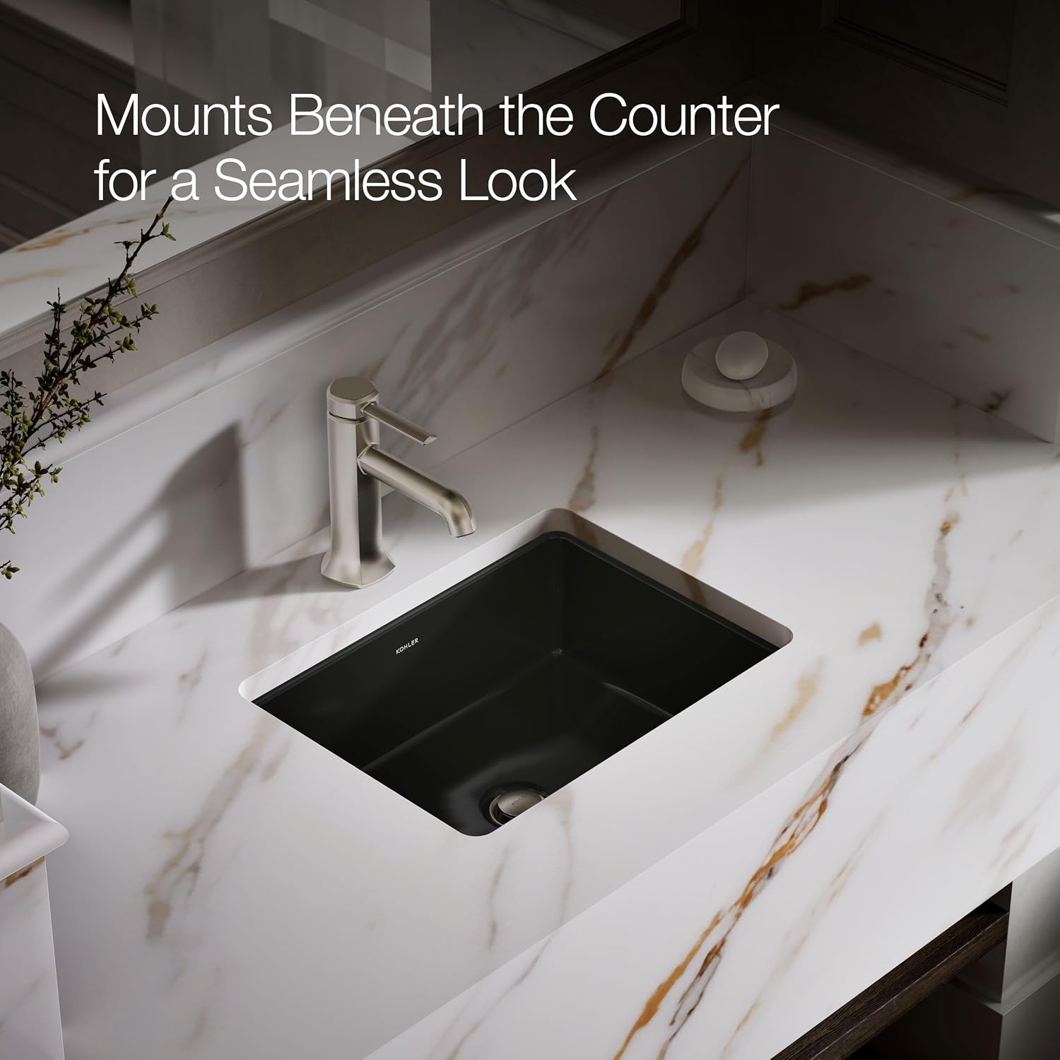 KOHLER Verticyl Rectangle under-mount bathroom sink