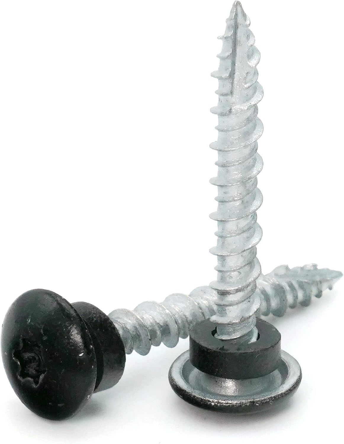 Low Profile Mechanical Galvanized Roofing Screws Black Finish - #10 x 2' Qty 1000
