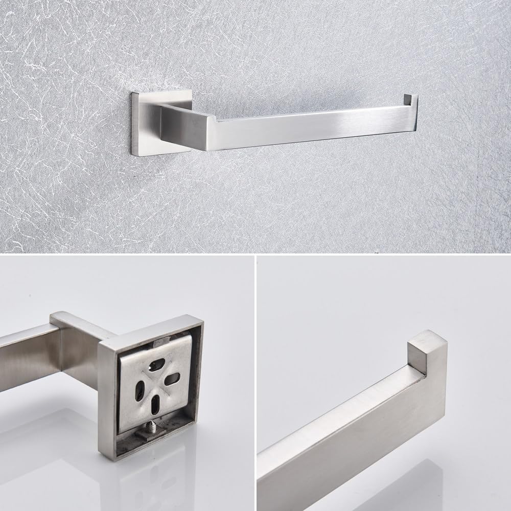 Stainless Steel Bathroom Accessories Set Brushed Nickel Towel Bar Robe Hook Toilet Paper Holder Ring Accessory,Toilet Paper Holder