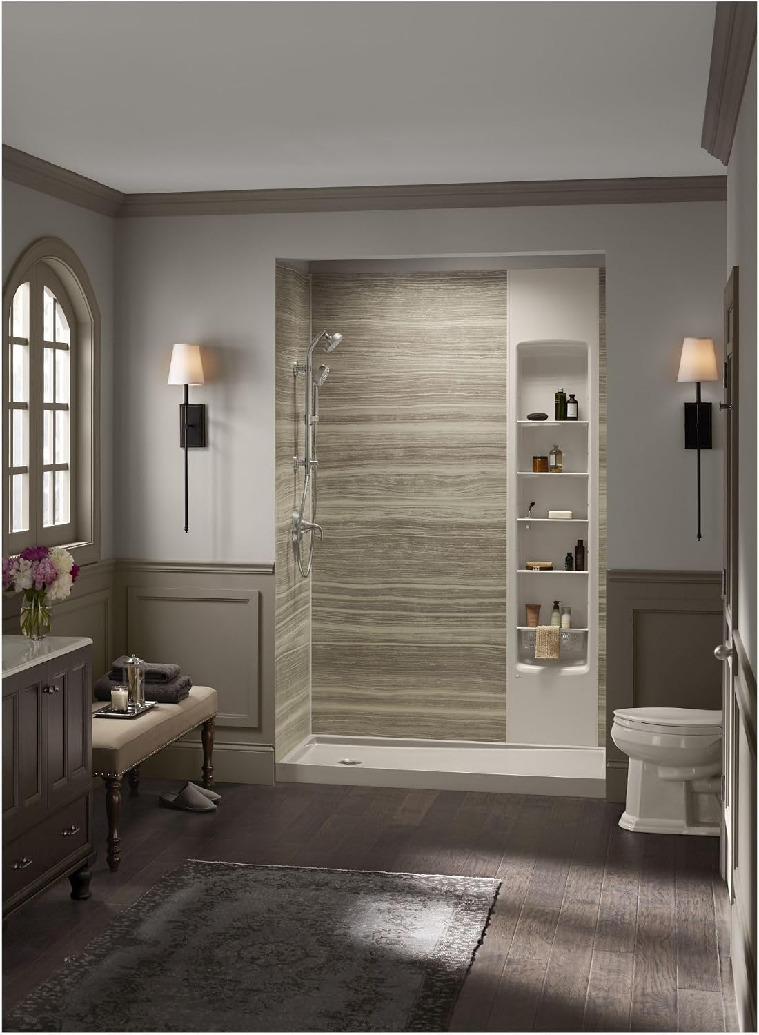 KOHLER 76471-Y-BN Awaken 1.75 GPM Retrofit Shower - Includes Shower Head, Hand Shower, Slide Bar and Hose, Vibrant Brushed Nickel