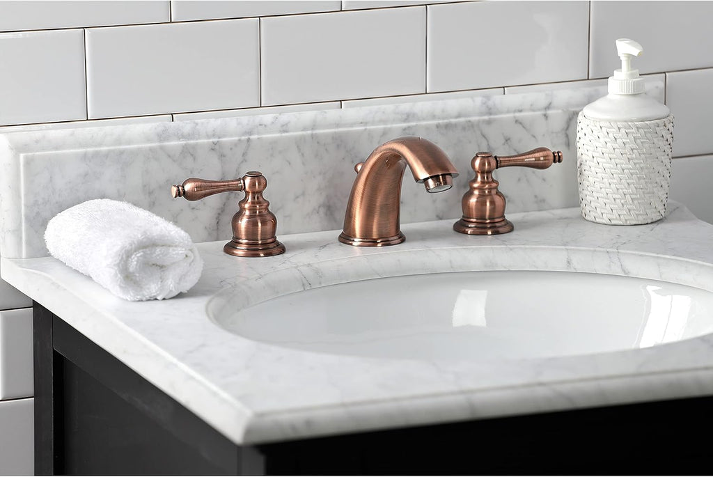 Kingston Brass KB976AL Victorian Widespread Bathroom Faucet, Antique Copper, 10 x 5.75 x 4.06