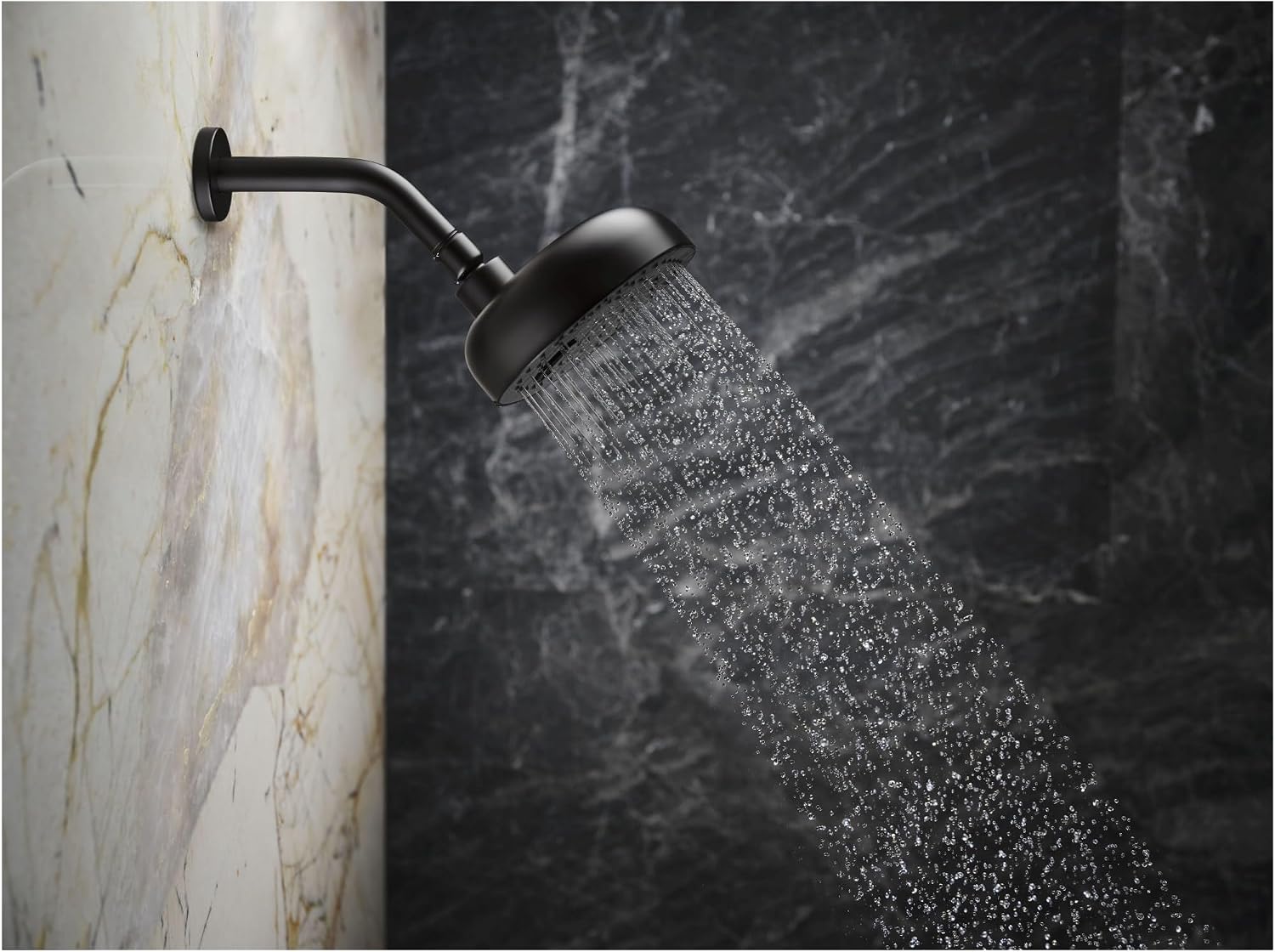 Kohler K-26318-BV Statement Shower Arm and Flange, Vibrant Brushed Bronze