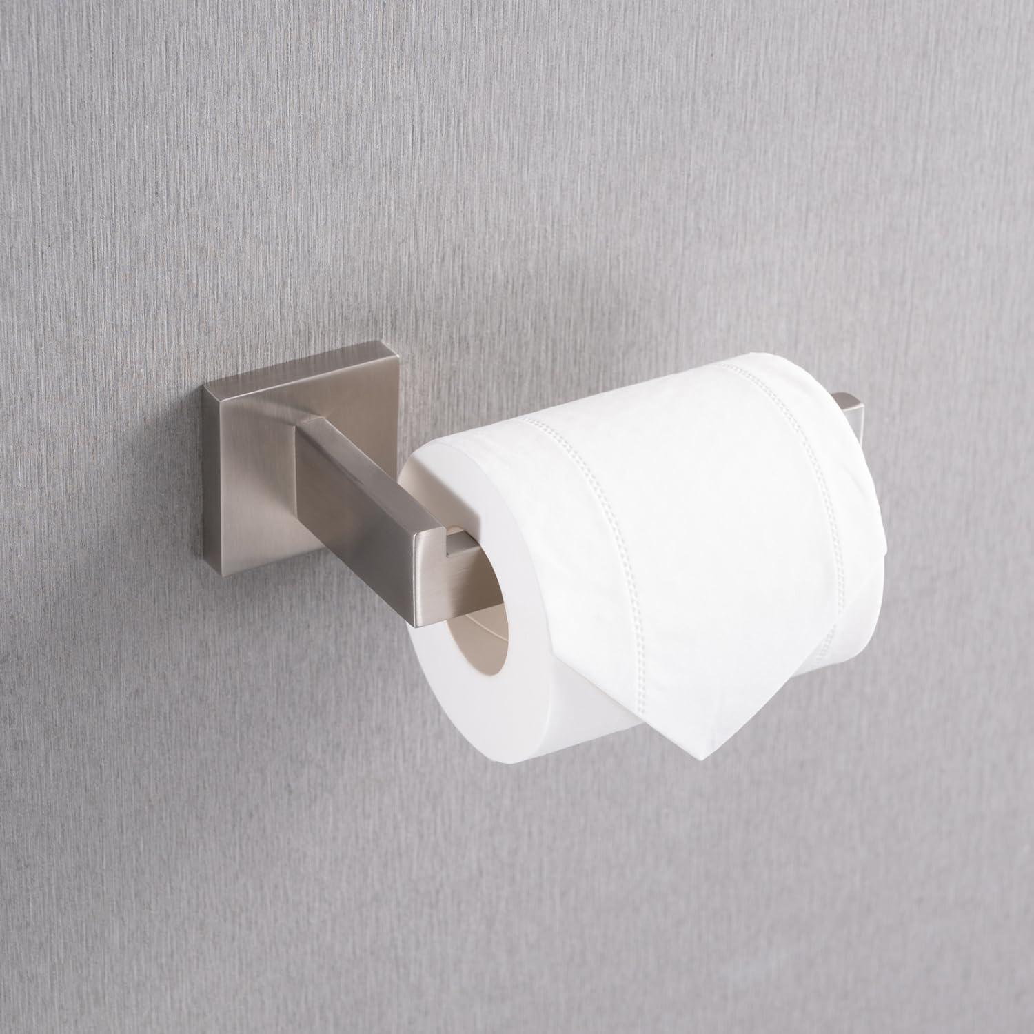 5-Piece Sus304 Bathroom Set: Towel + Ring + Hooks + Tp Holder, Brushed Nickel Stainless Steel Material & Lasting Durability Bathroom Modern