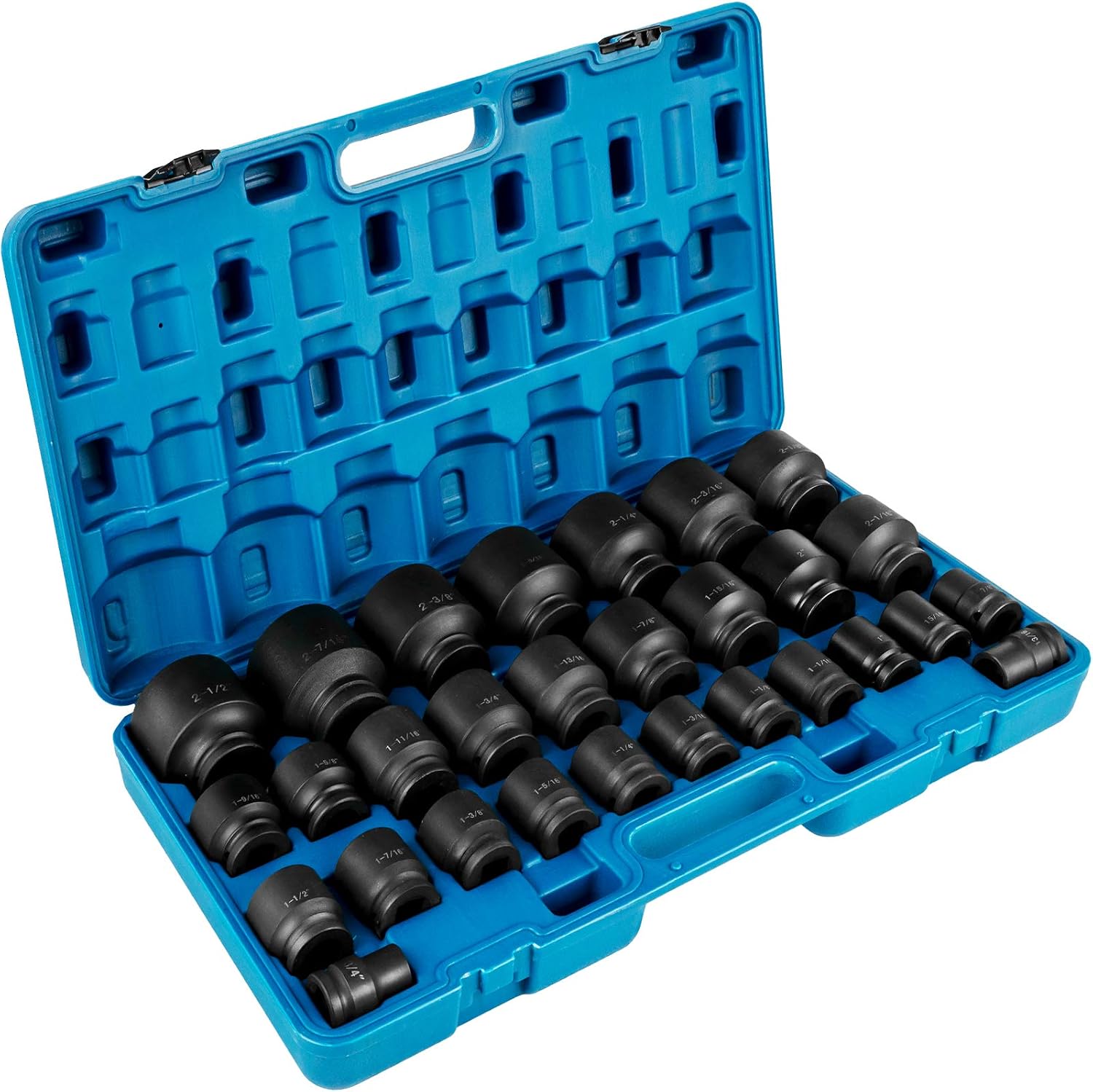 VEVOR Impact Socket Set (3/4 Inches, 29 Pieces) and EZRED Extendable Ratchet (3/4' Drive)