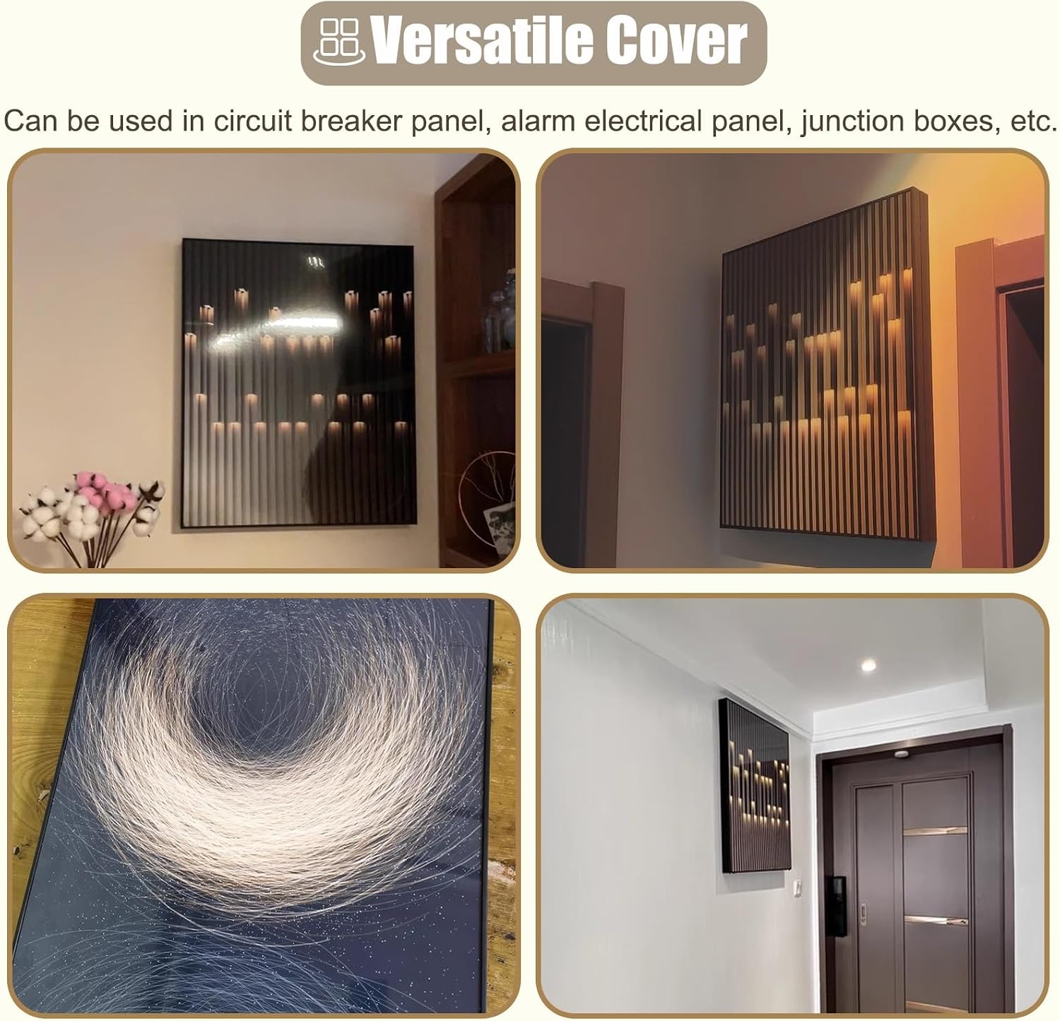 Artative Breaker Box Cover for Wall, Plastic Electrical Panel Cover Creative Hanging Picture, Indoor Distribution Cover for Hide Junction Boxs(Style/h,50x70cm(19 3/4x27 1/2'))