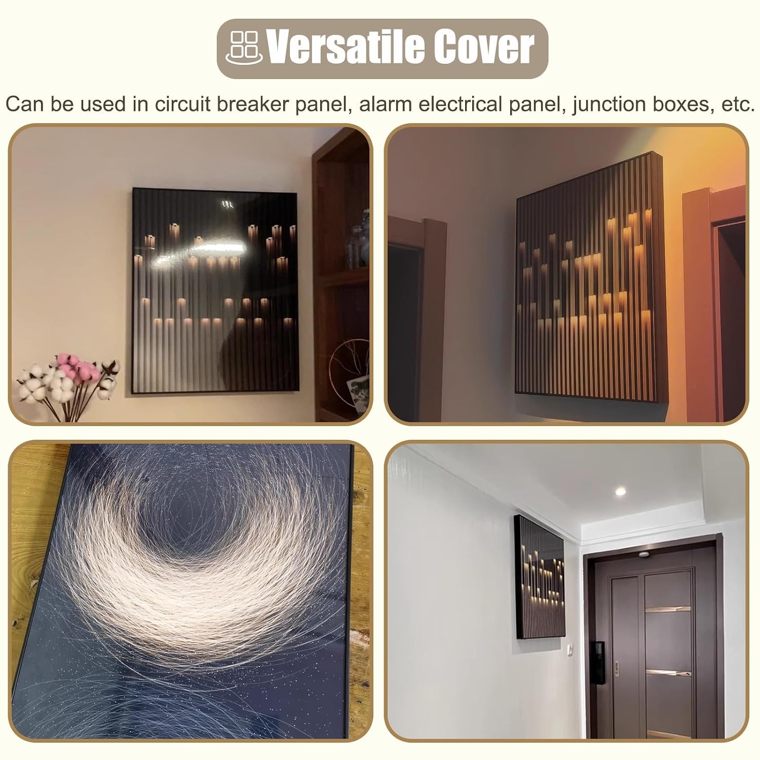 Replacement Breaker Box Cover for RV Wall Art, Mountain Landscape Design, Electrical Panel Cover for Circuit Box (17.75'x13.75', Sleek, 45x35cm)