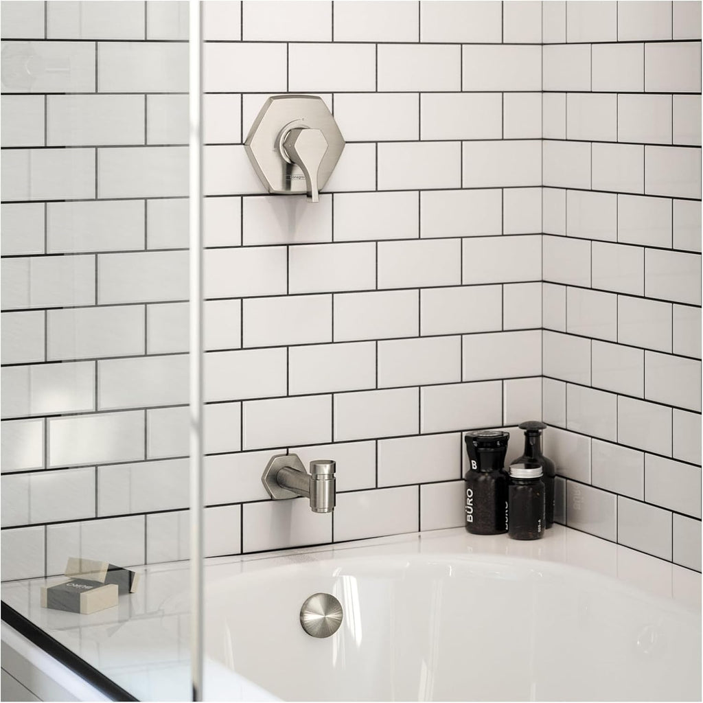 hansgrohe Locarno 15-inch Transitional Showerarm in Brushed Nickel, for , 04833820