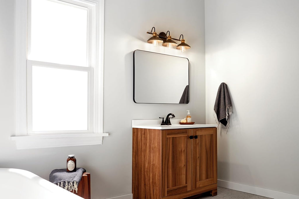 Kichler Lighting Clyde 26.25' 3 Light Vanity Light in Olde Bronze®